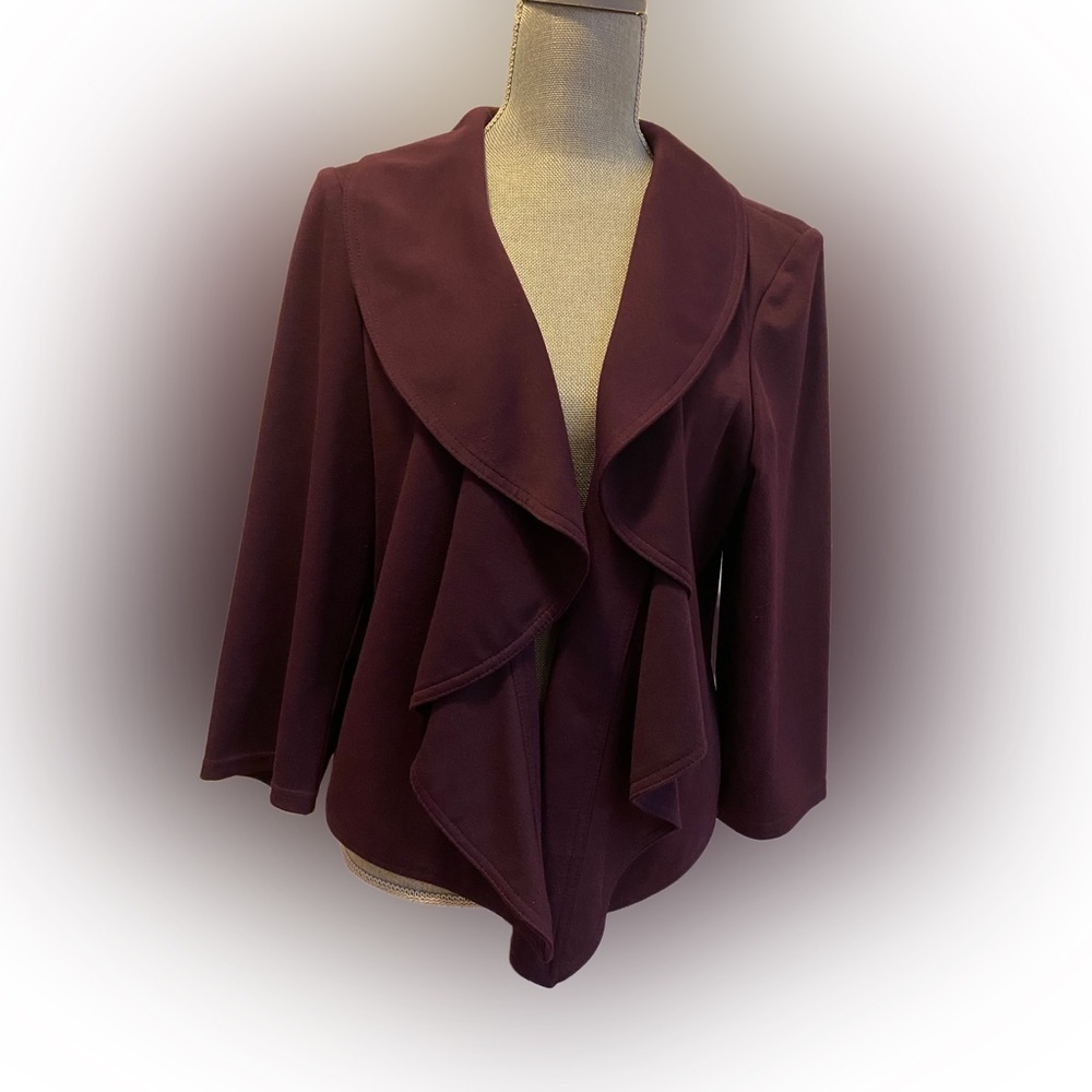 Calvin Klein Womens Open Drape Jacket, Size 14